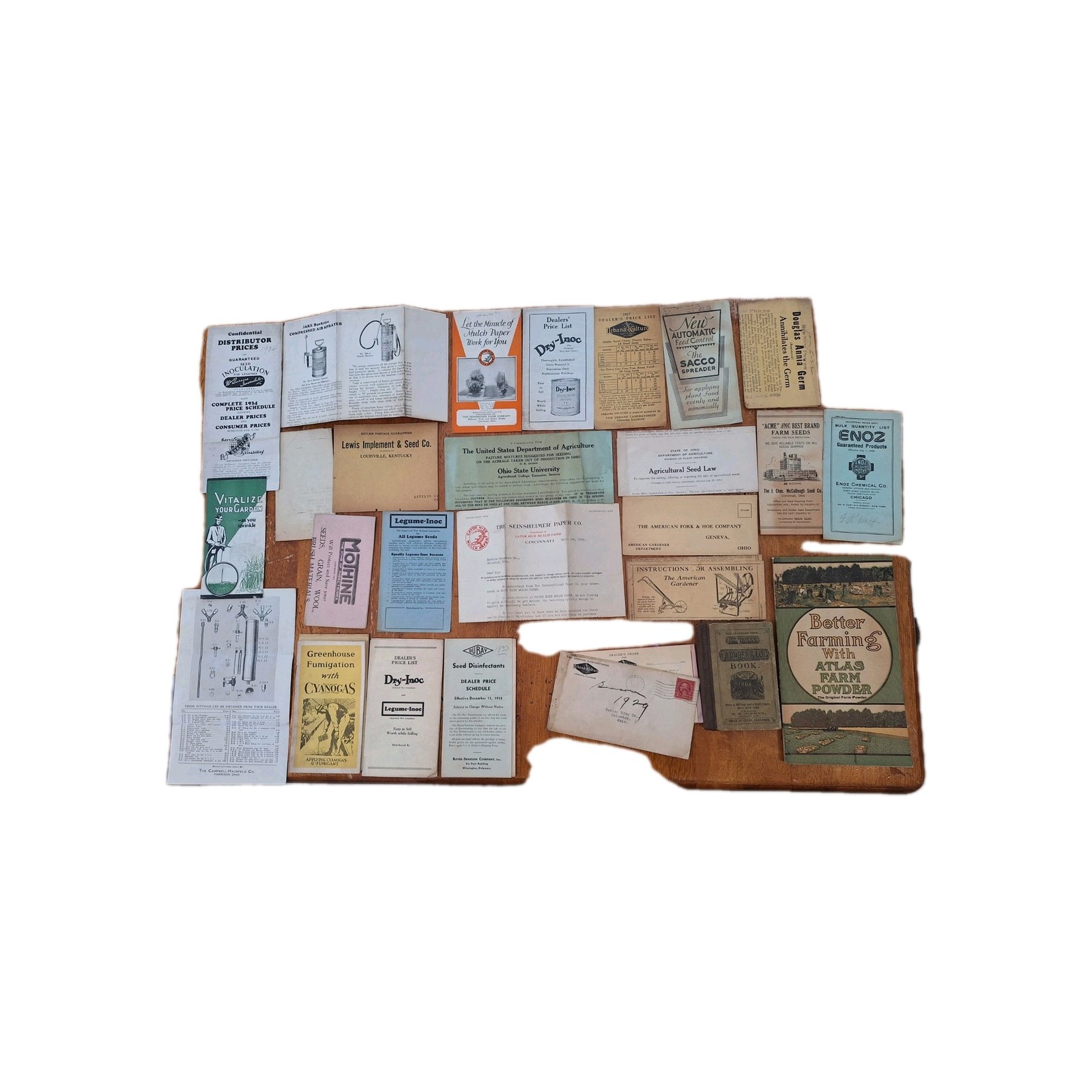 Large Lot Of Antique Agriculture Ephemera