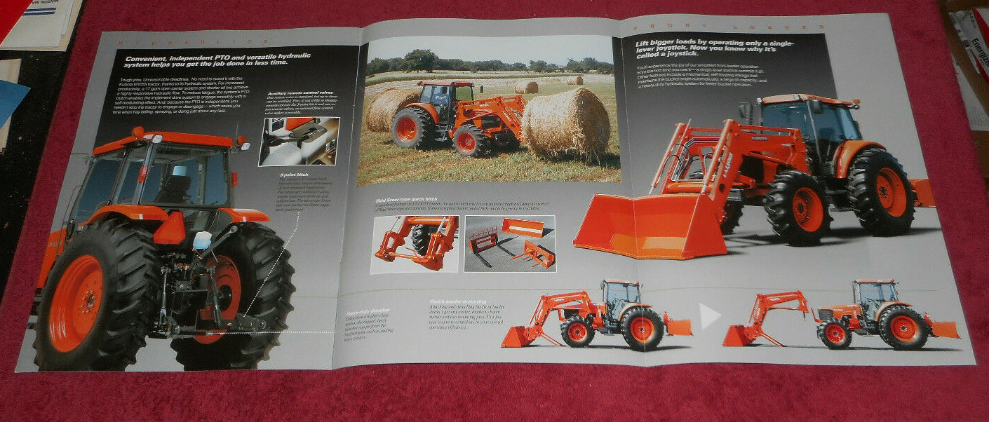 2004 Kubota M105S Diesel Tractor Agricultural Machinery Advertising Brochure