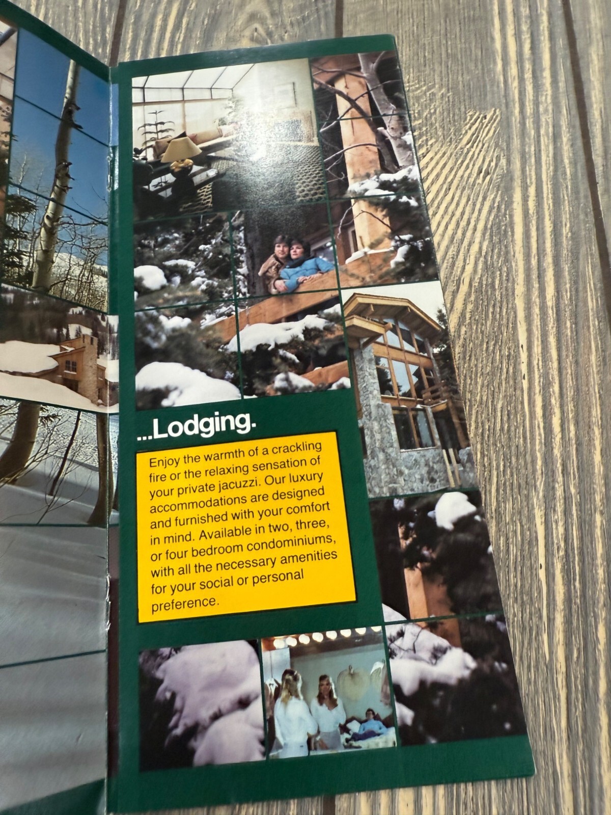 Vintage Deer Valley Lodging Brochure