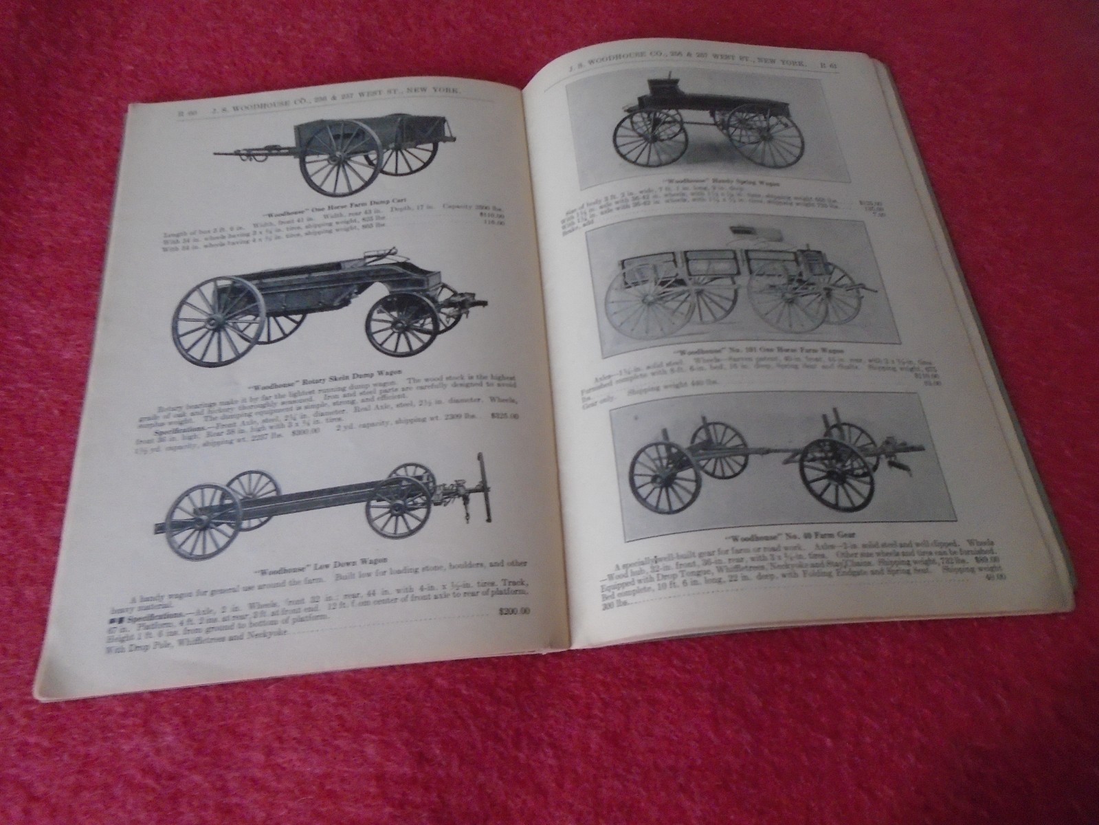 Scarce Vintage 1929 J S Woodhouse Agricultural Implements Machines Catalogue B