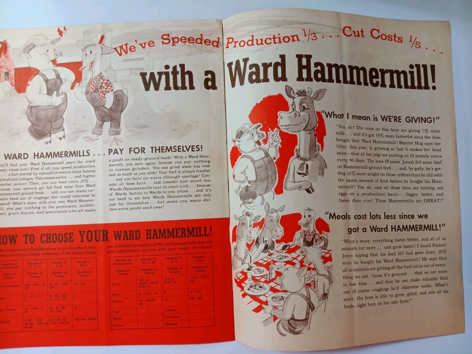 Montgomery Ward Hammermills Brocure Advertising Ephemera