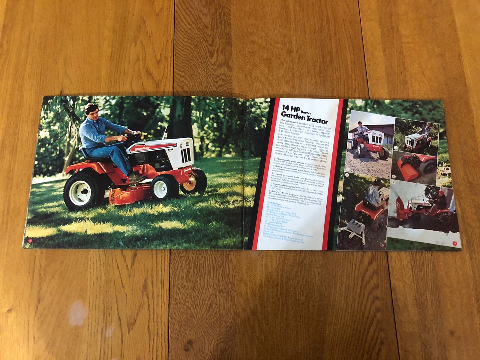VTG 1978 SIMPLICITY LAWN MOWER GARDEN TRACTOR SALES CATALOG USA 23 PAGES