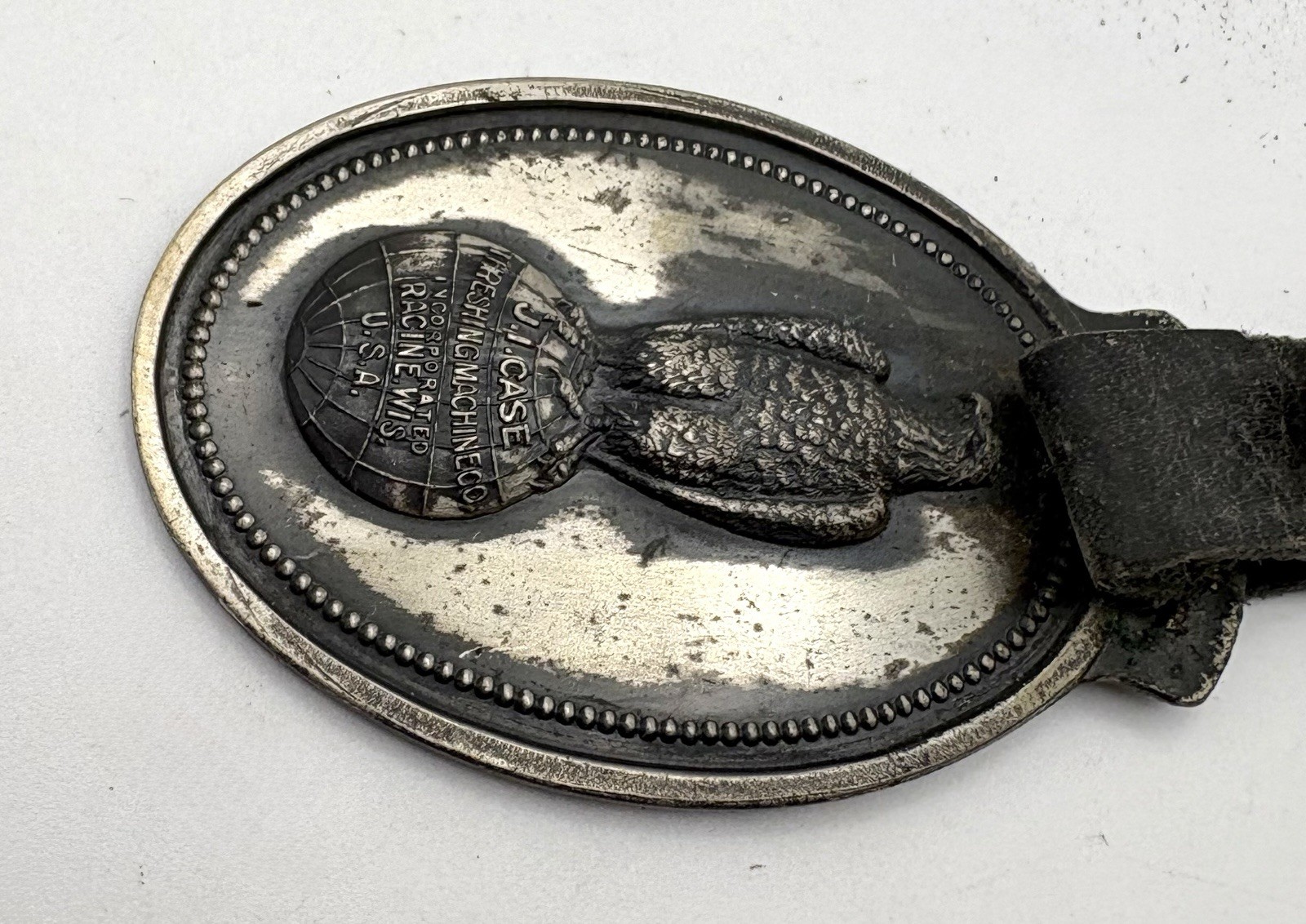 J.I. Case CO. Threshing Machine Watch Fob Vintage Cira 1910-1920
