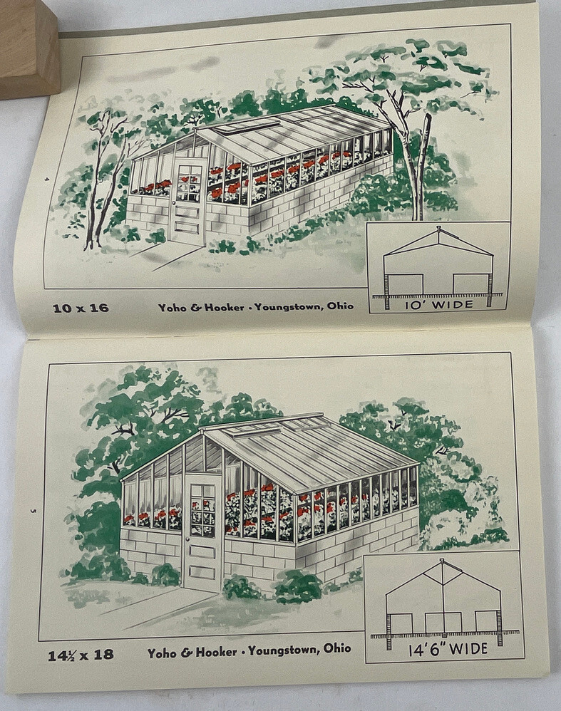 1959 Yoho & Hooker Greenhouses Catalog 157 Youngstown OH + Pricelist + other ads