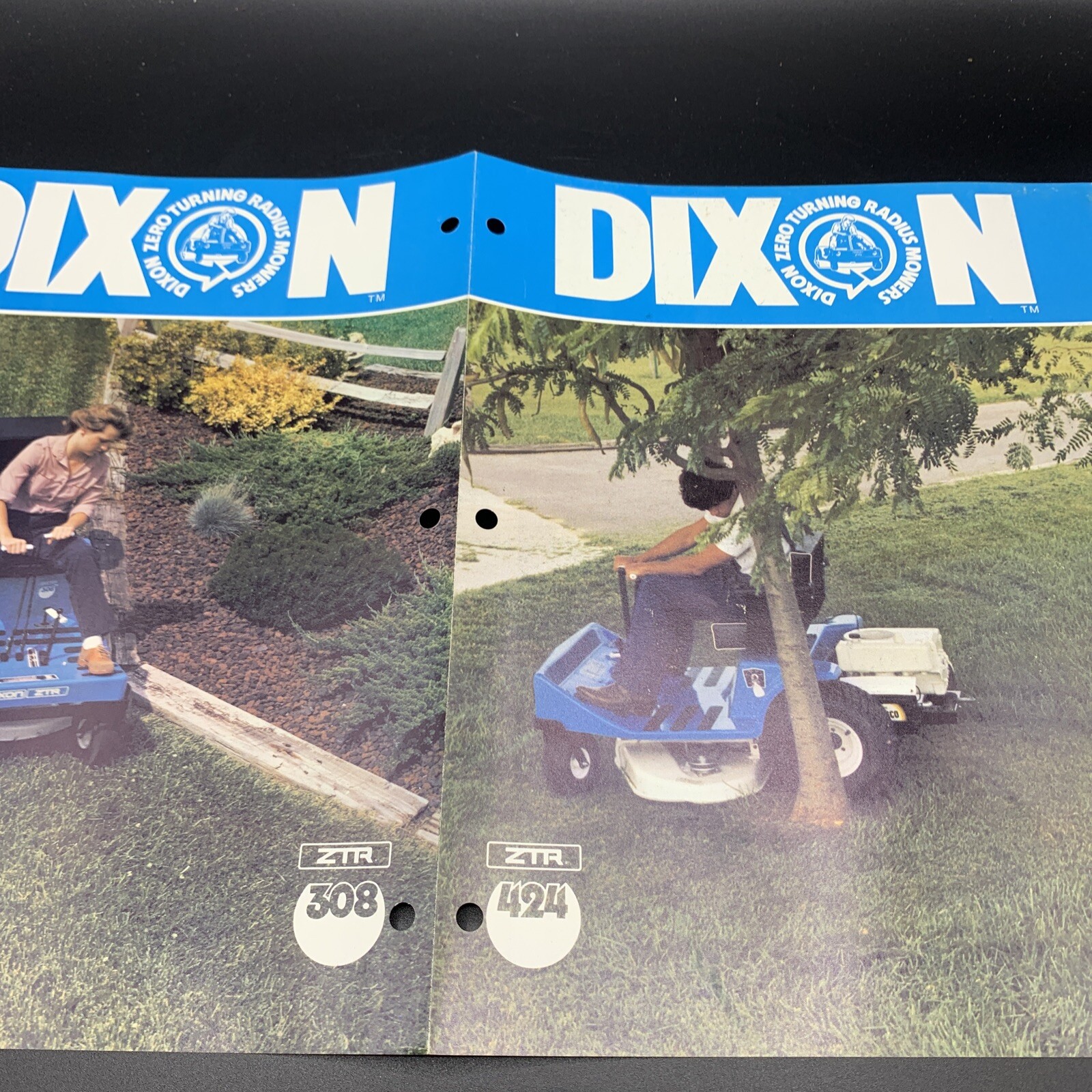 Original NOS 1982 Dixon ZTR 308-426-424-425-Zero Turn Mower Sales Brochure