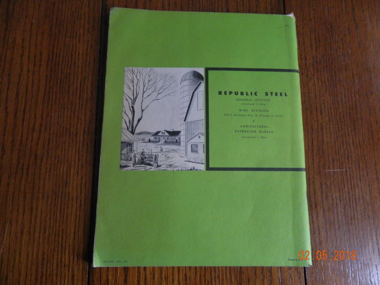 REPUBLIC STEEL CHICAGO,ILLINOIS PRACTICAL FARM AND HOME HELPS BOOK 1957