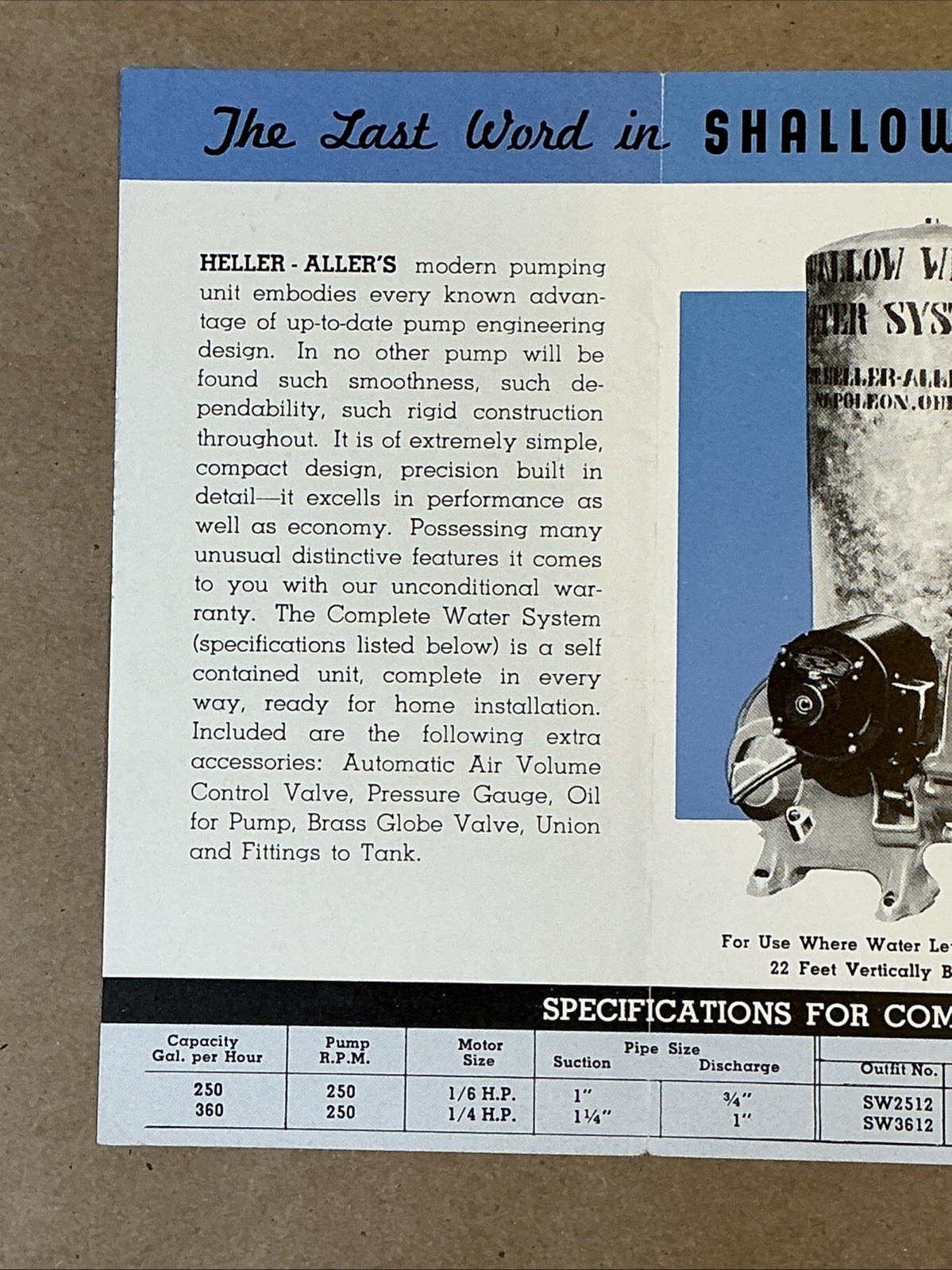 Group Of Heller Aller Co. Brochures 1950s And Before Napoleon Ohio INV-P0126