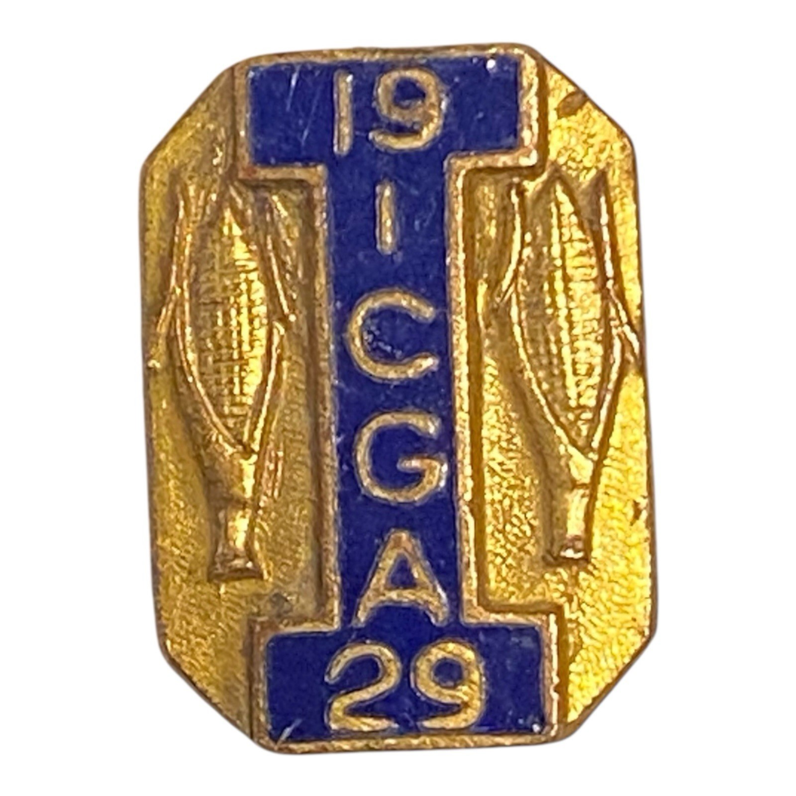 1929 ICGA Indiana Corn Growers Assn Association Club Lapel Pin Medal Antique