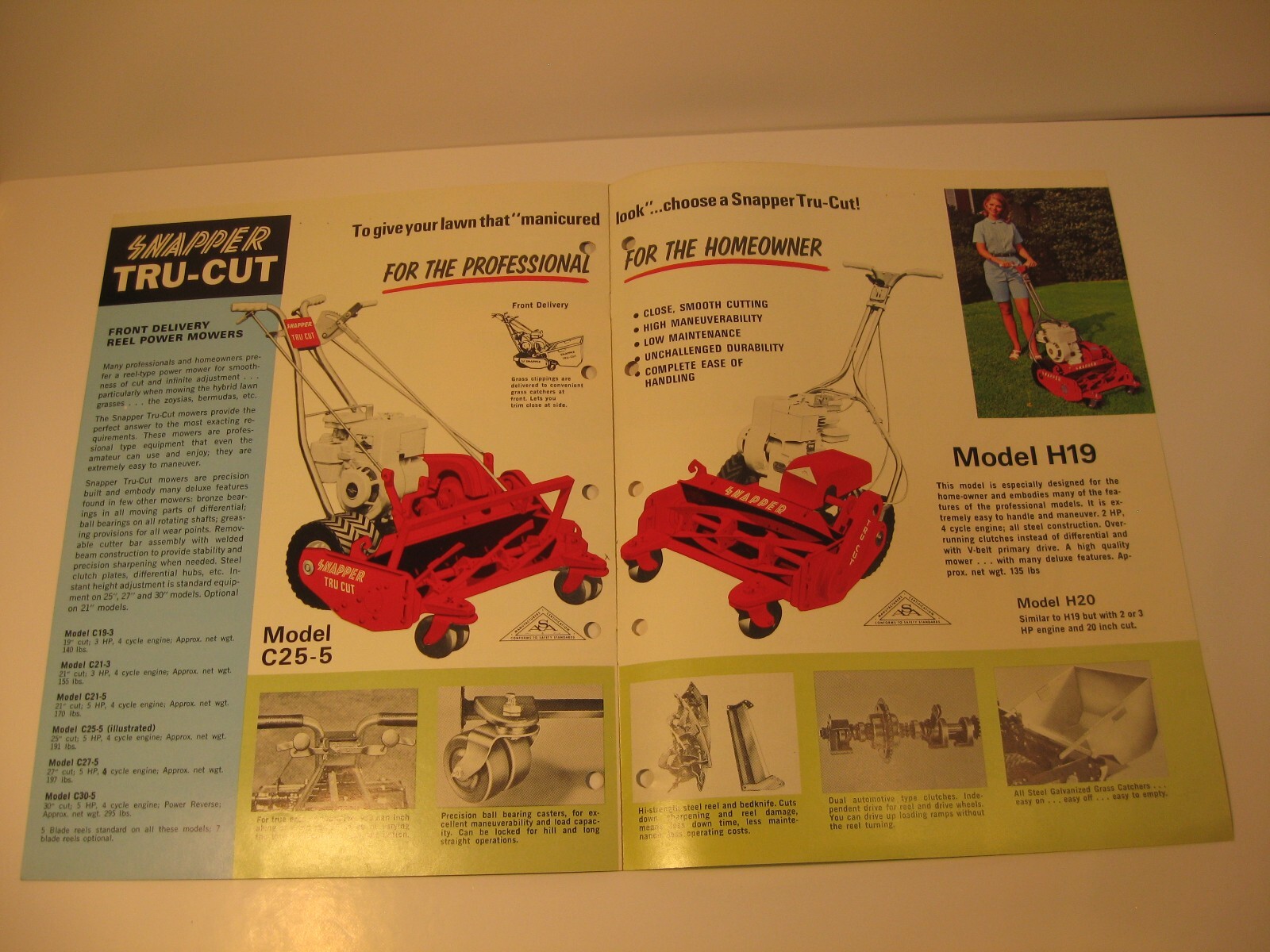Snapper Mowers And Tillers Sales Brochure Old McDonough
