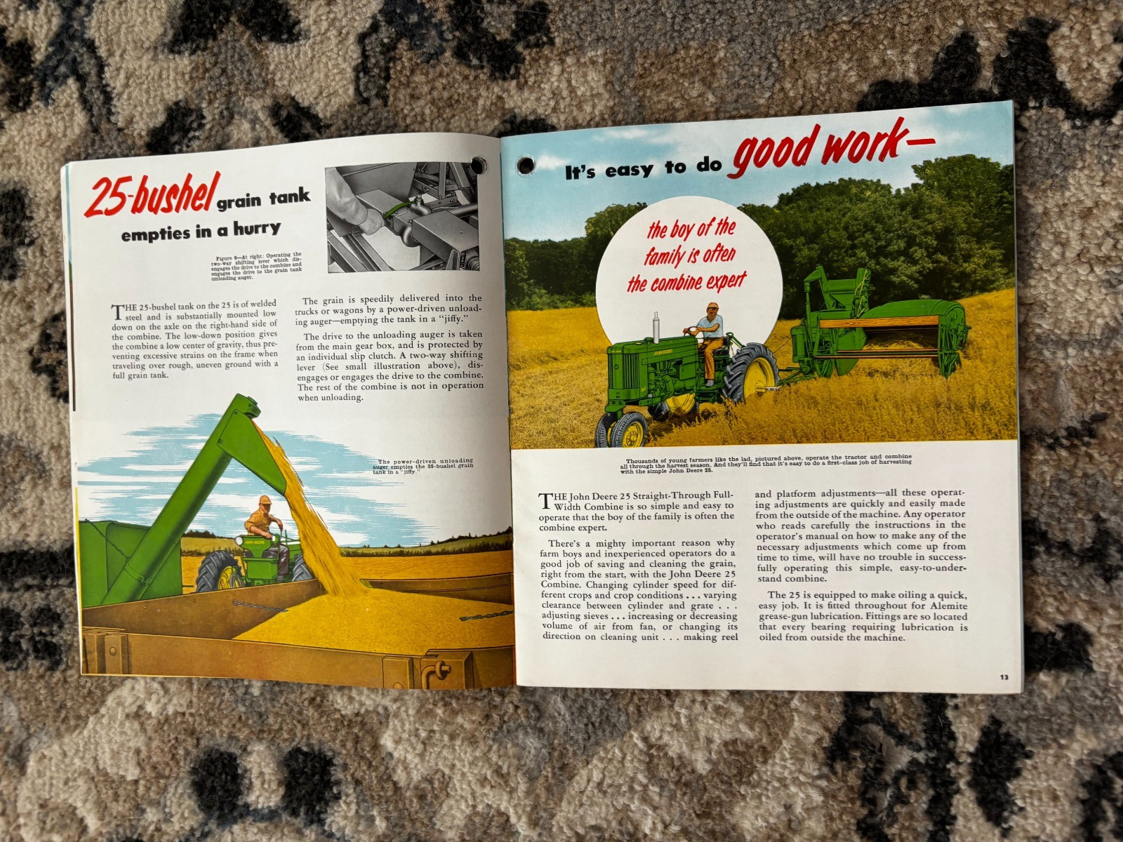 John Deere 25 Combine For 1953 Brochure DCPA26