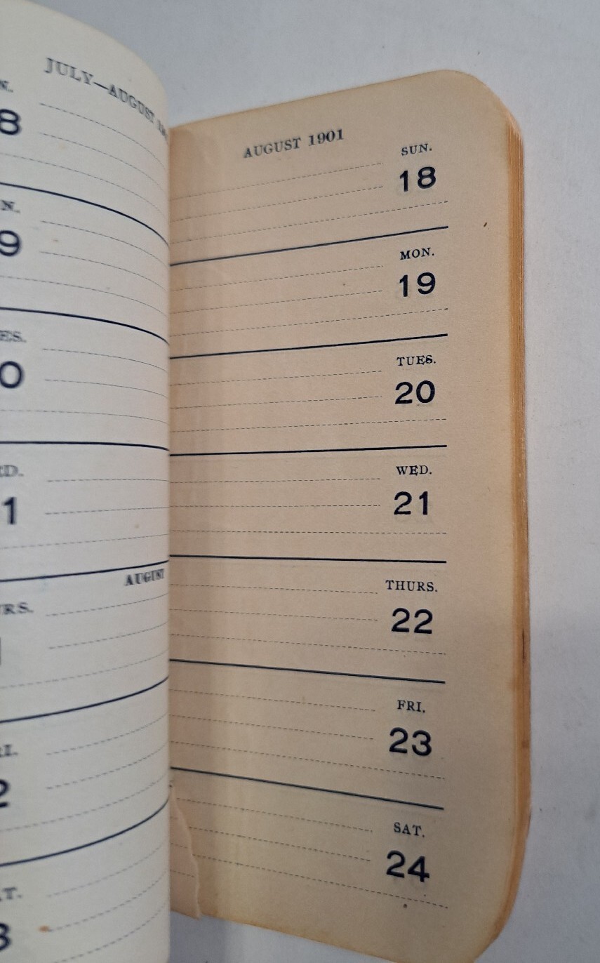 1901-2 Diary Memorandum Book American Agricultural Chemical Co PA Office