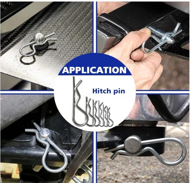235 PCS Hitch Pins Clip Pins, Linch and PTO Pins for Trailers Tractors Trucks To