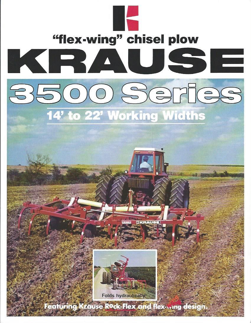 Farm Implement Brochure – Krause – 3500 – Flex-wing Chisel Plow – c1981 (F3944)