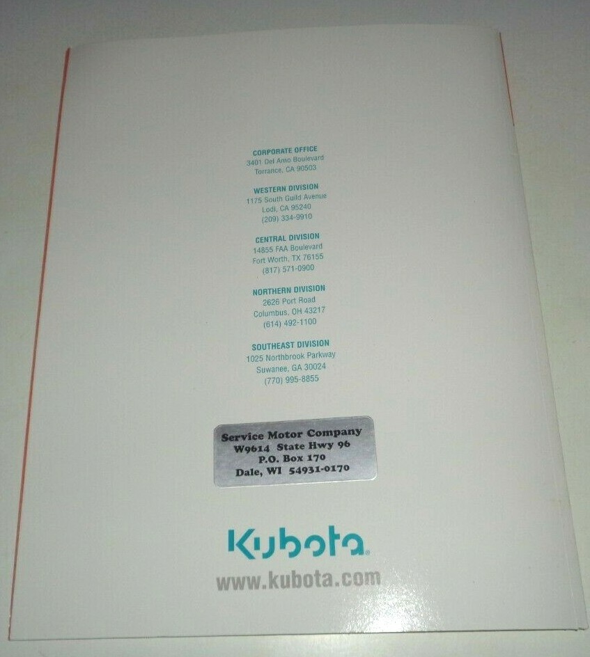 Kubota 2005 Full Line Sales Brochure Manual Tractor Excavator UTV Lawn Tractor
