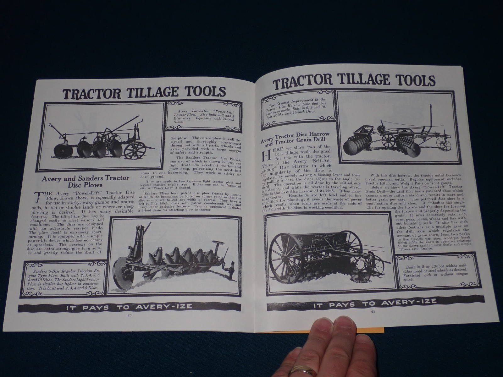 1923 Avery Tractors Brochure, The 1923 Avery Line