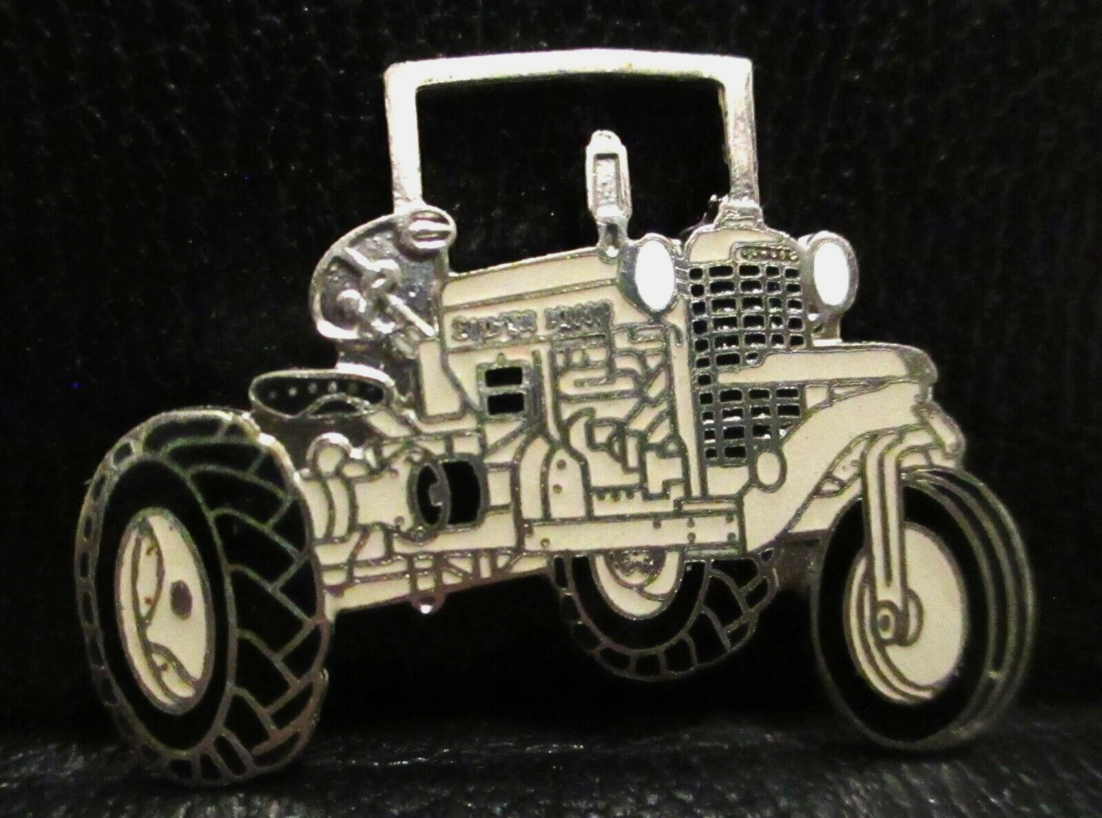 Silver King 1936-1939 3 Wheel Row Crop Tractor Pocket Watch Fob Metal & Enamel
