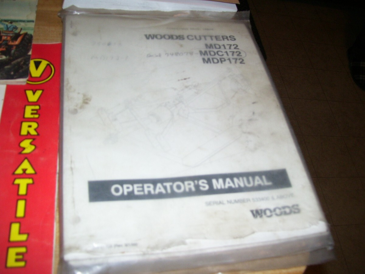 Lot #16G Farm Equipment Manuals IHC 300 Tractor Caterpillar Woods Versatile