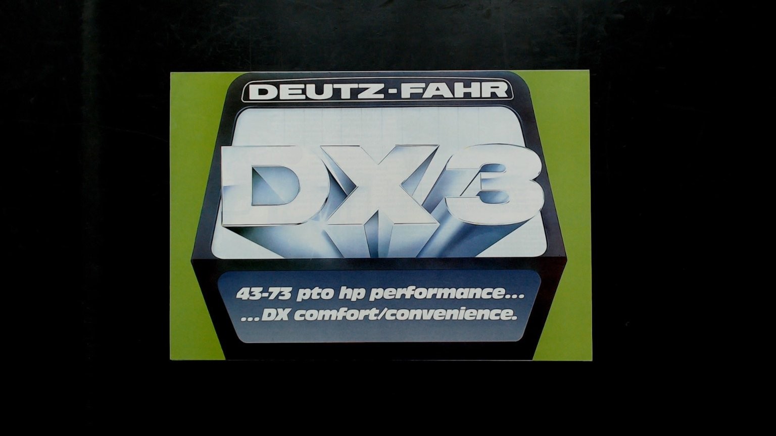 Deutz-Fahr DX3 Agricultural Brochure Vintage Tractor Advertising