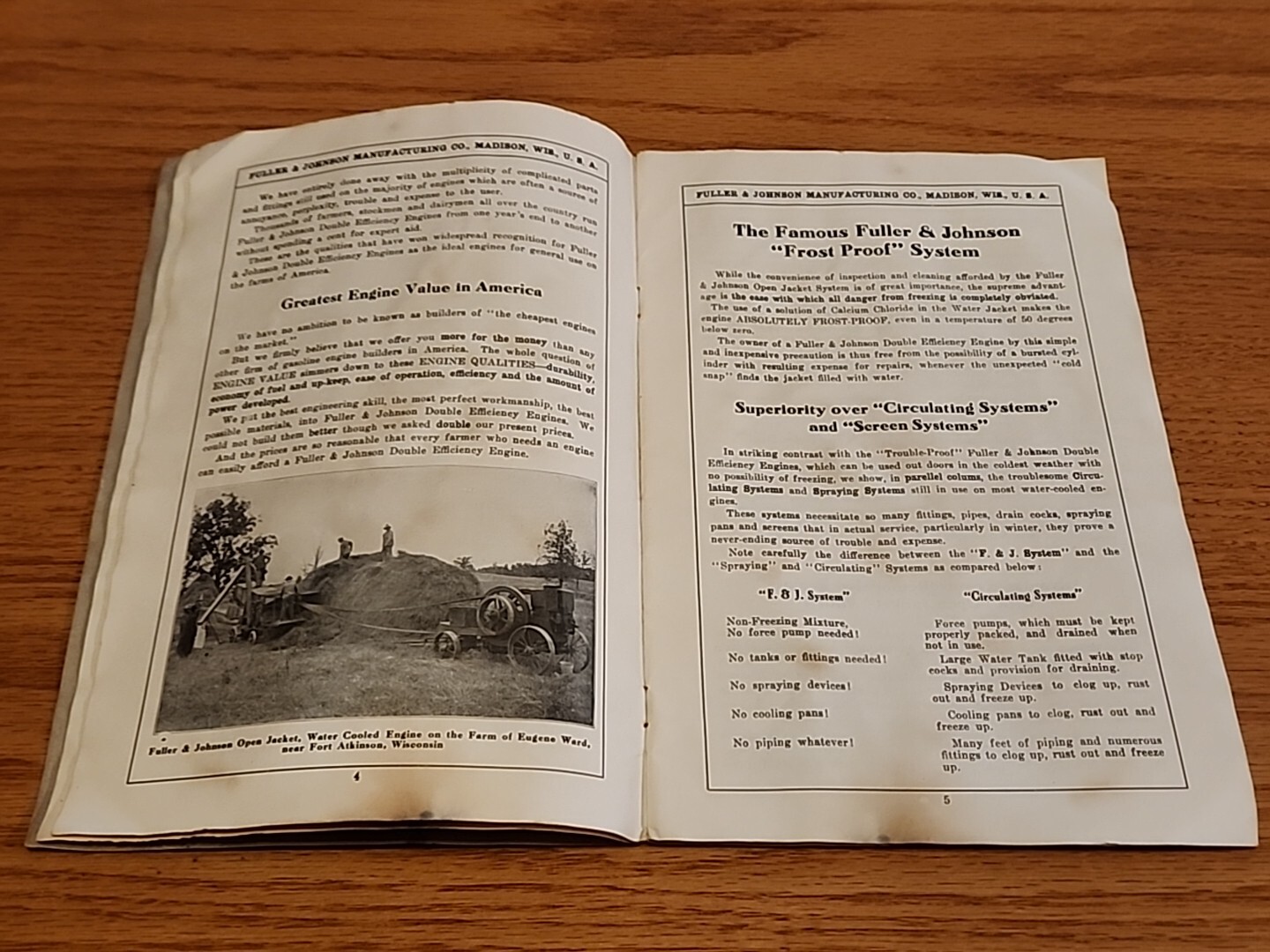 Fuller Johnson Double Efficiency Gasoline Engines Madison WI