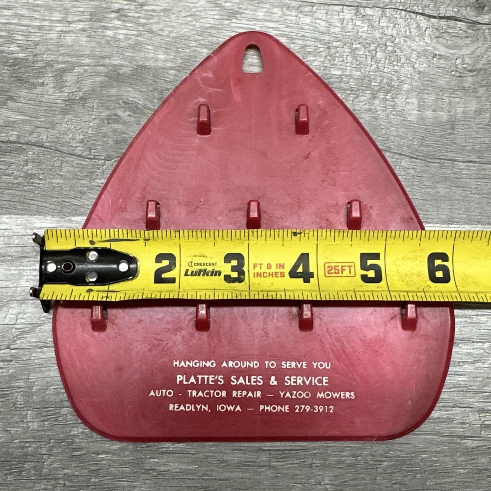 PLATTE’S SALES & SERVICE Readlyn Iowa Farm Key Holder BREMER County YAZOO MOWERS
