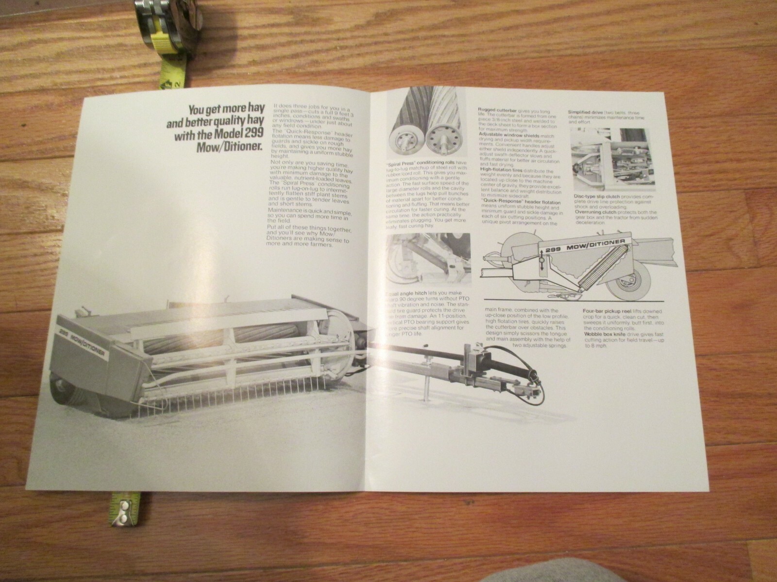 New Idea Farm Equipment Mow Ditioner Dealer sales brochure