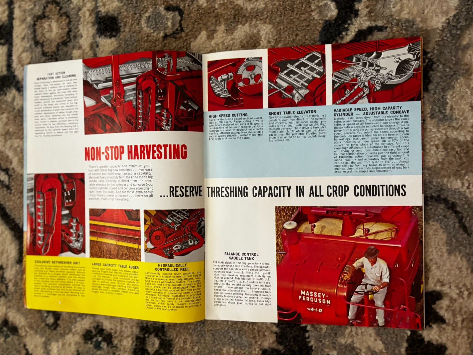 Massey Ferguson 410 510 Combine For 1964 Brochure DCPA26