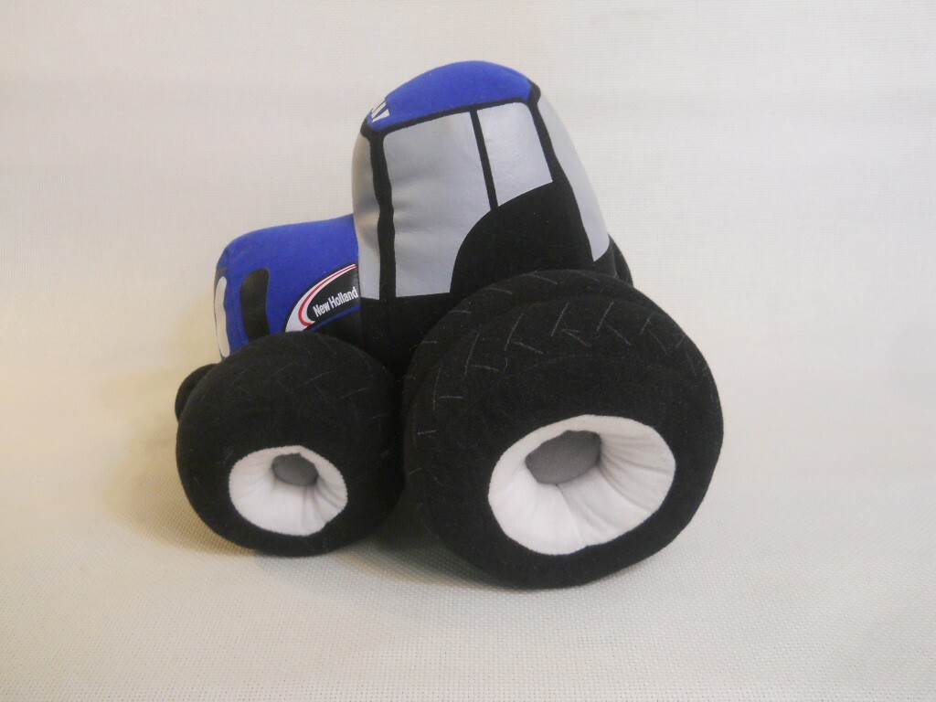 New Holland plush stuffed toy Tractor blue & black 8&Prime; x 8&Prime;