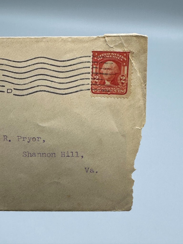 1905 WATT PLOW Postal Cover PEERLESS ENGINE Farm Advertising RICHMOND VA Envelop