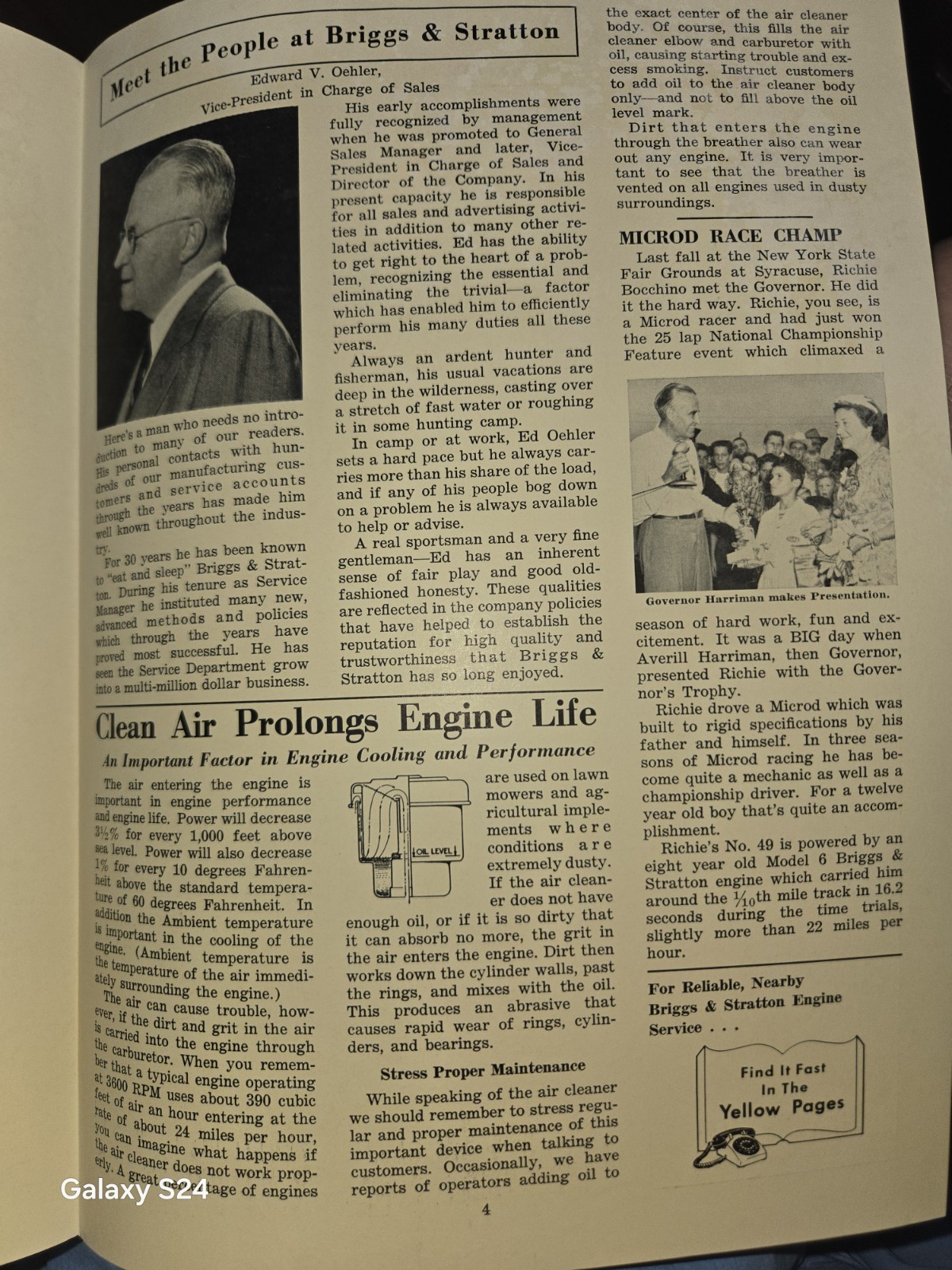 AUGUST-SEPTEMBER 1959 ISSUE BRIGGS AND STRATTON NEWSLETTER