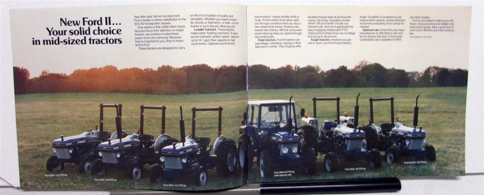 1986 Ford 32 52HP Tractors Specifications Agriculture Sales Brochure