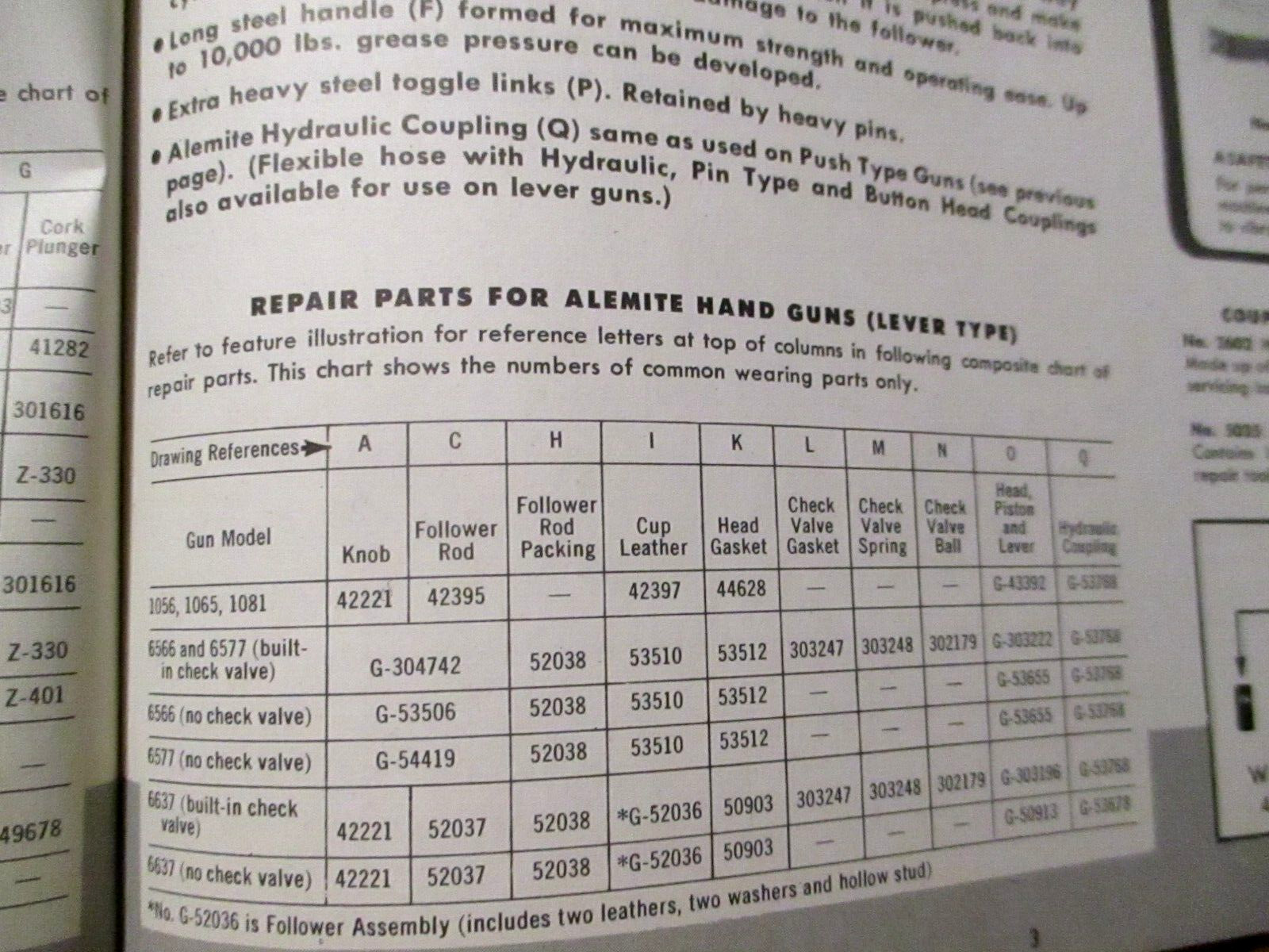 1944 Alemite Grease & Fittings for the Farm Sales Literature Brochure Ephemera