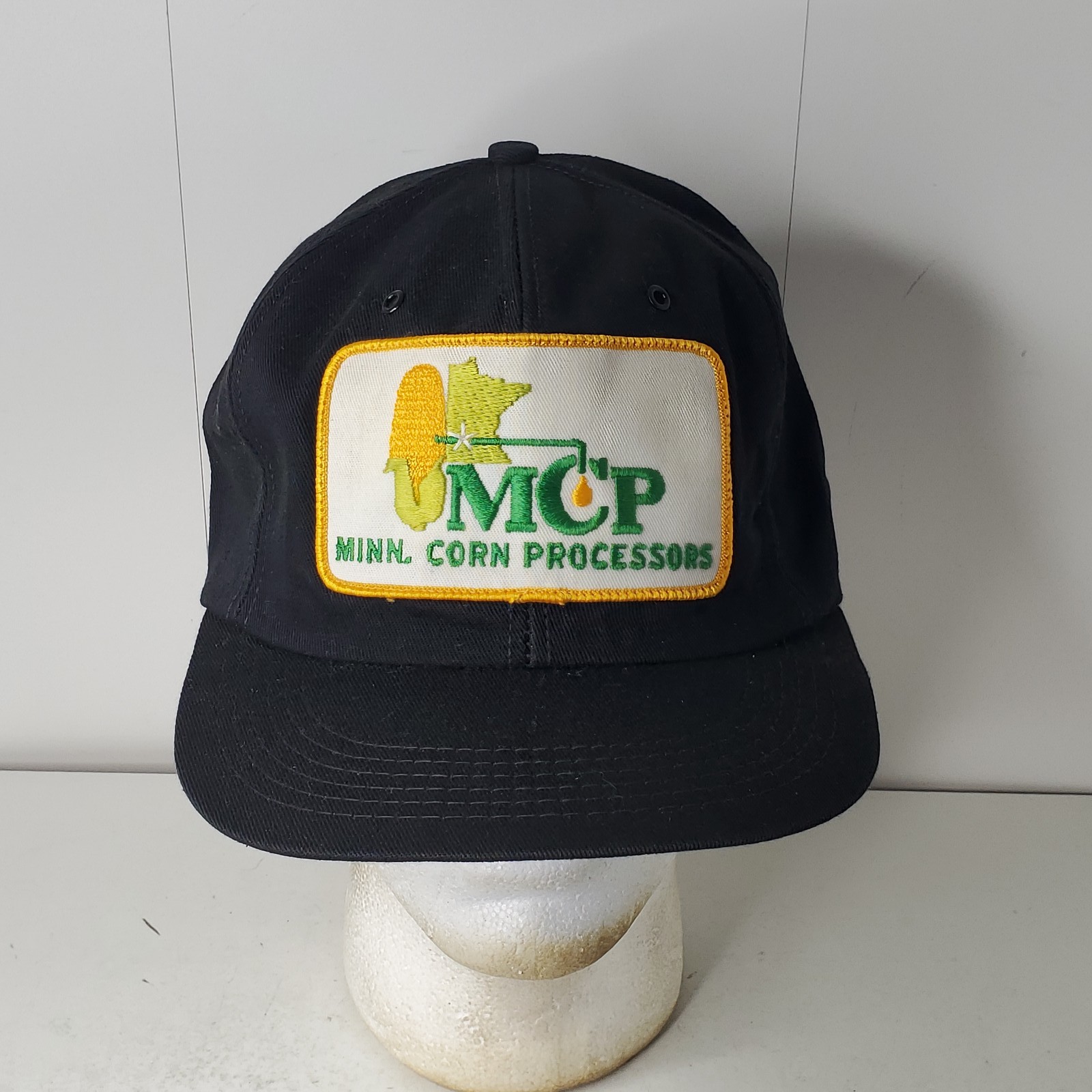 Vintage K-Brand Minnesota Corn Processors Advertising Snapback Hat Cap USA Minn