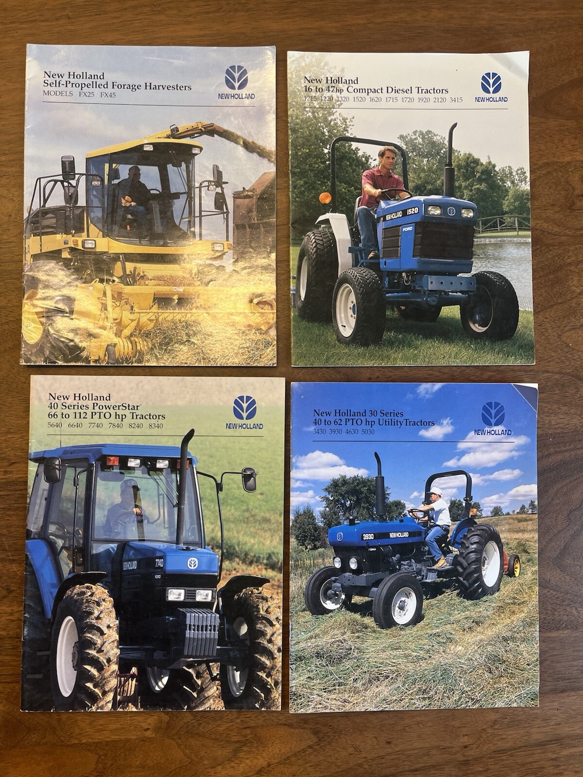 1996 New Holland Compact, Forage Harvesters, And 30 And 40 Series Brochures