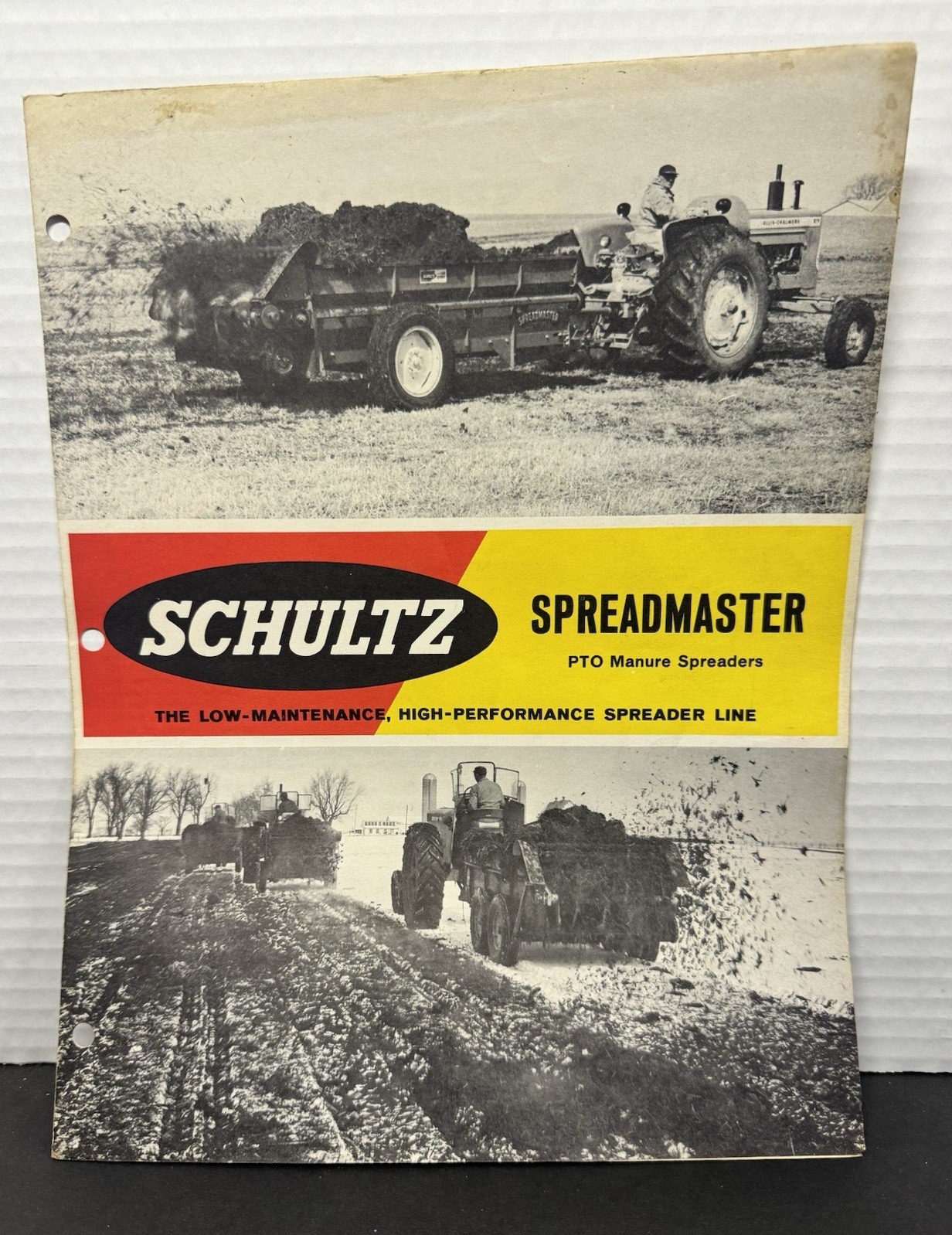 Vintage 1970`s L.H. Schultz Mfg Co Spreadmaster Manure Spreader Brochure
