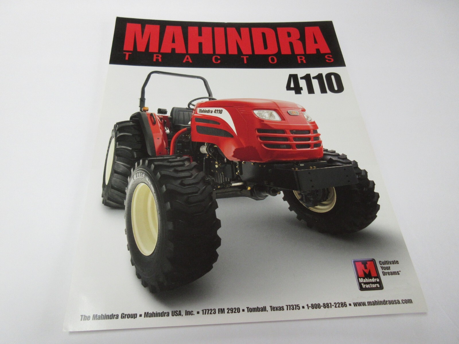 Mahindra 4110 Tractor Brochure 2 Page