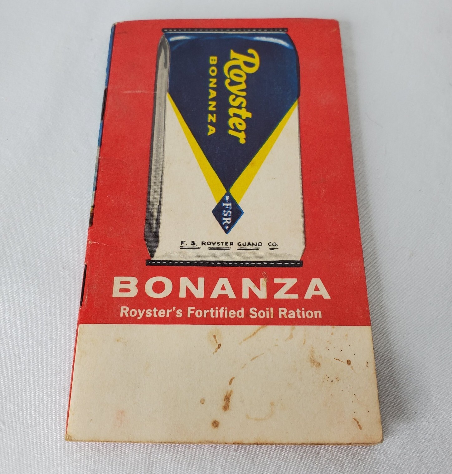 Vtg Farmers Memo Book Bonanza Fertilizer Advertisement Promo Farming 66 VA USA