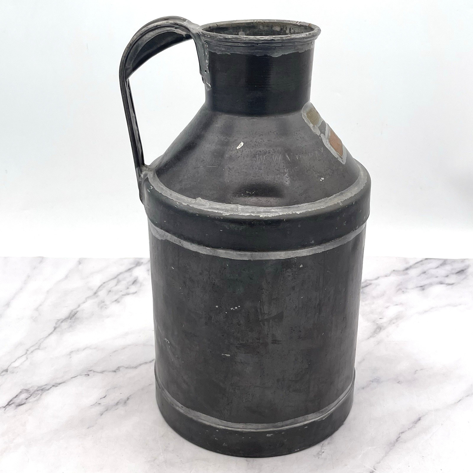 Antique Dairy Milk Can Metal Farm Advertising