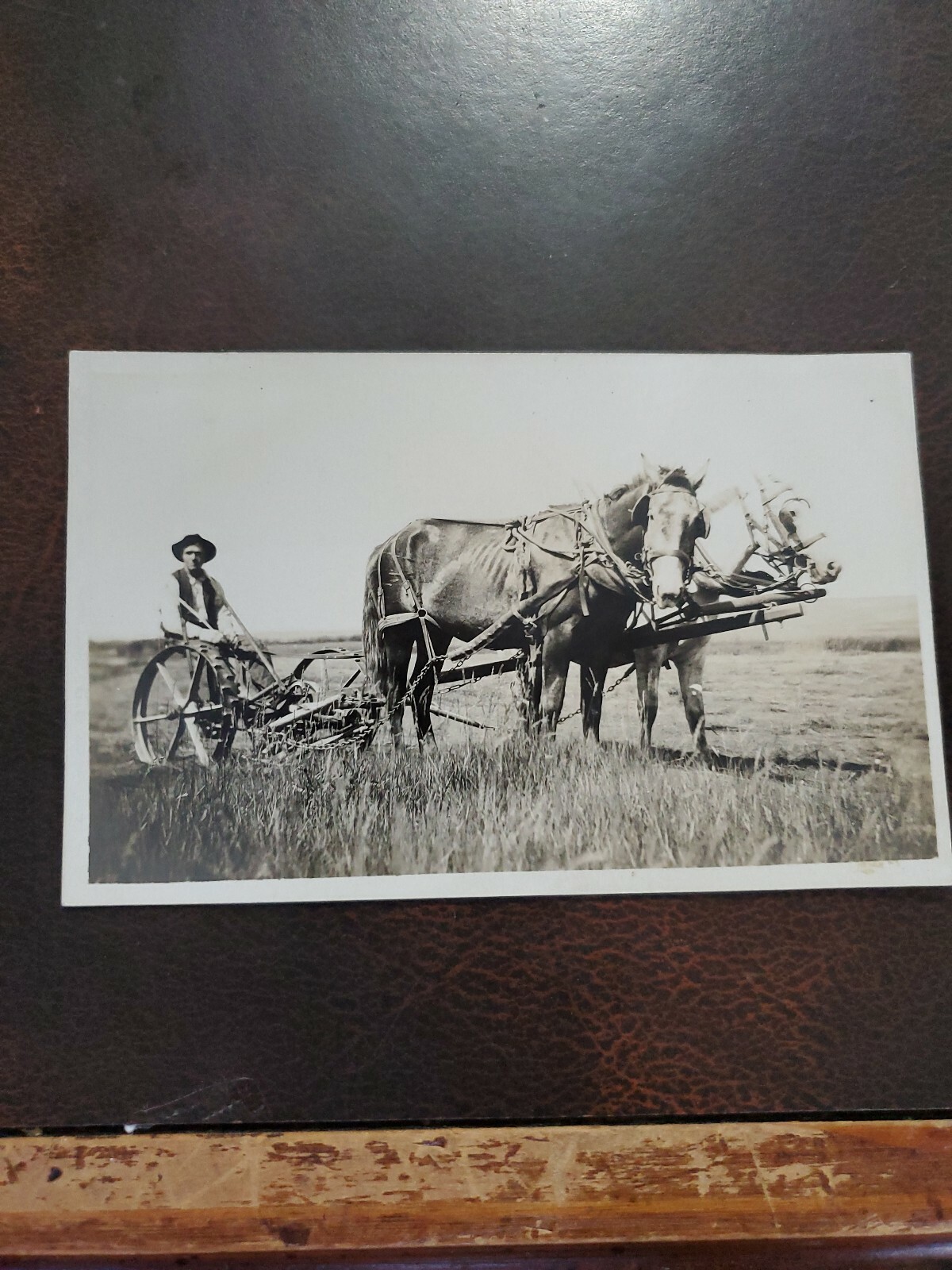 Vntg 1890-1900 Farming Impliment RPPC Agricultural Postcard