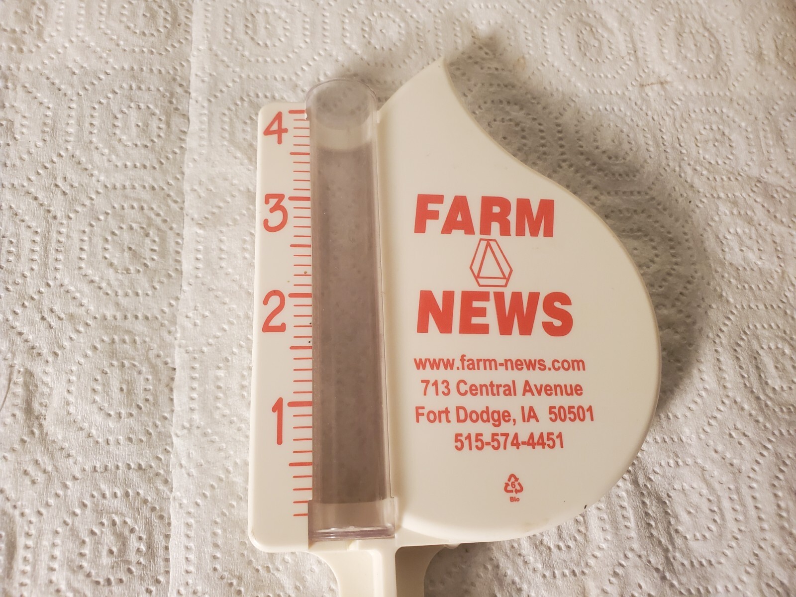 Plastic Rain Guage Farm News Fort Dodge Iowa Glass Rain Tube
