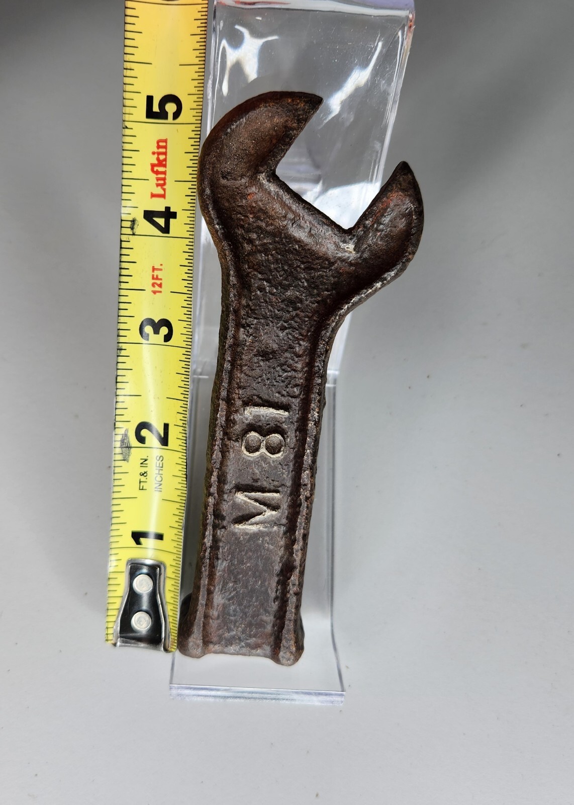 Vintage MOLINE PLOW Co. # M81 Pitman Wrench FARM IMPLEMENT TOOL WRENCH Small 5&Prime;