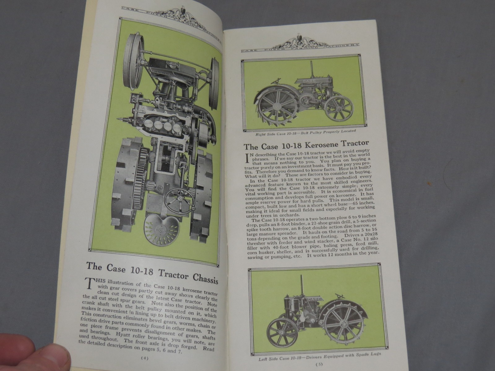 Vintage 1920&rsquo;s JI CASE Power Farming Machinery Tractor Full Line Catalog NICE!