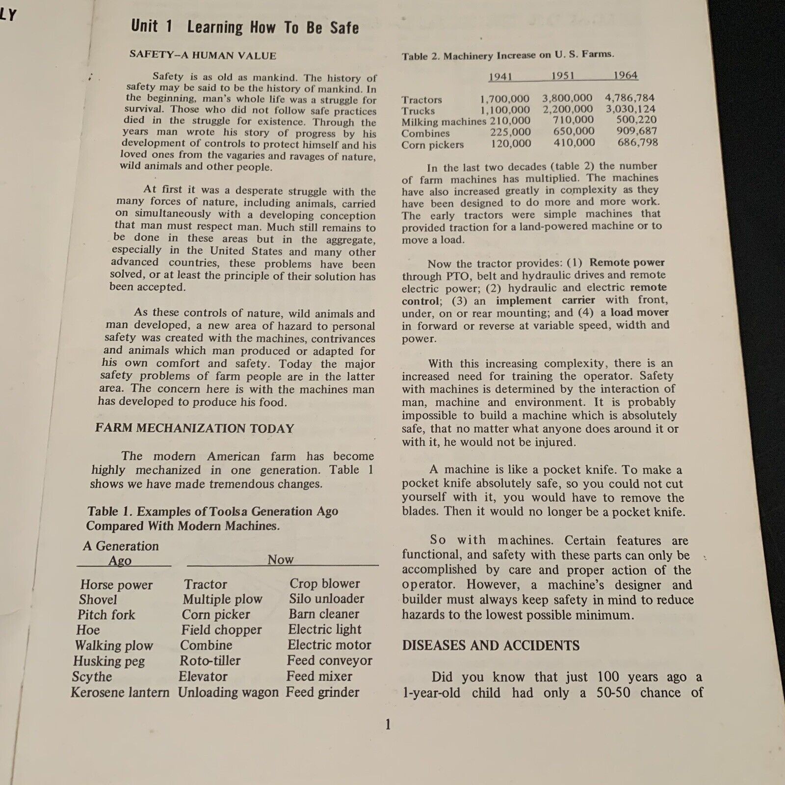 1969 Operating Farm Tractors and Machinery Safely Efficiently Booklet ISU Vtg