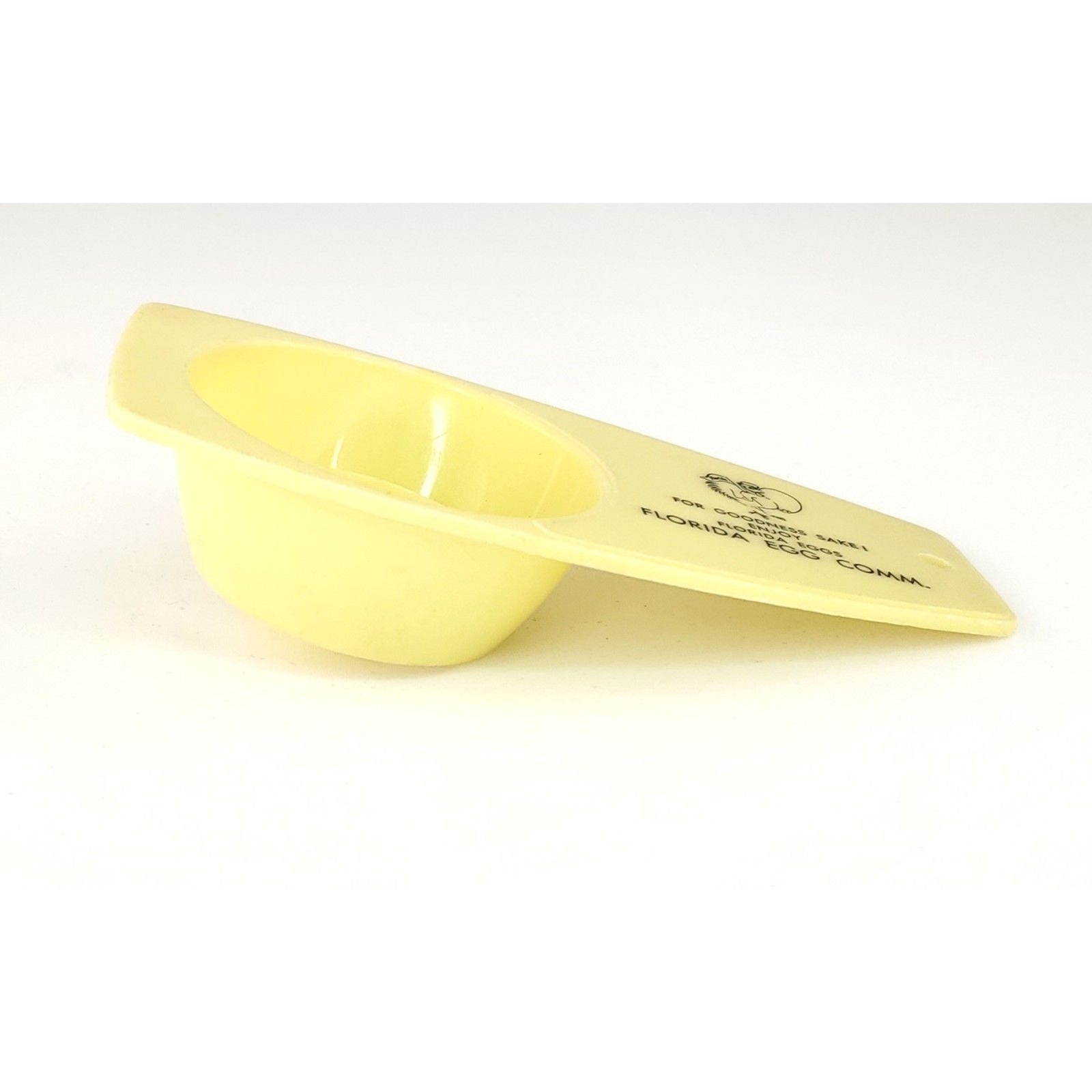 VINTAGE 1950s Yellow EGG YOLK SEPERATOR Florida Advertising Goodness Sake Joy