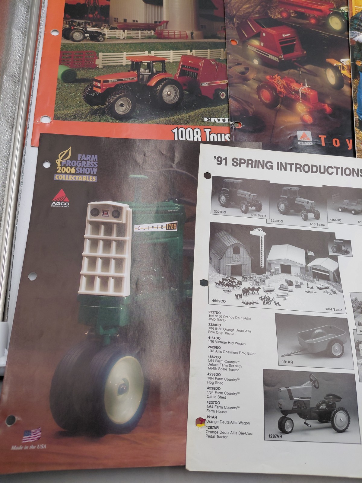 Lot Of 18 Vintage Ertl & Speccast Farm Toys Advertising Brochures 1990s & 2000s