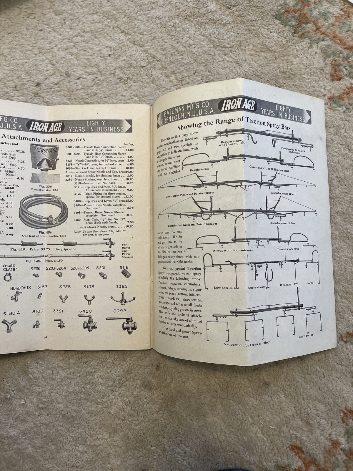 1910s Farm Garden Orchard Implements Catalog Bateman Mfg. Grenloch NJ Catalog