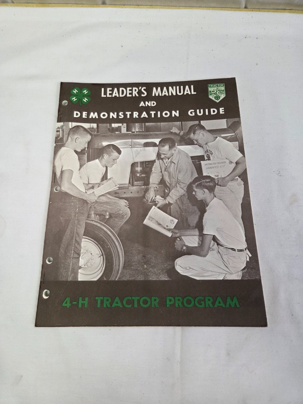 1963 4H Tractor Care And Safety Program Manual Book Leaders Manual