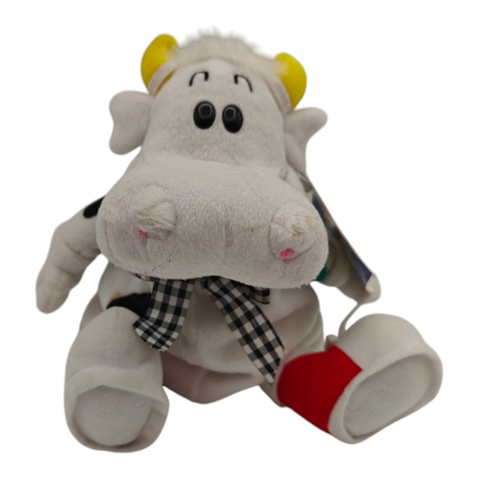 Talking Got Milk Vintage Cow Howie Plush 1998 Yakity Yak 8 Inch Collectible
