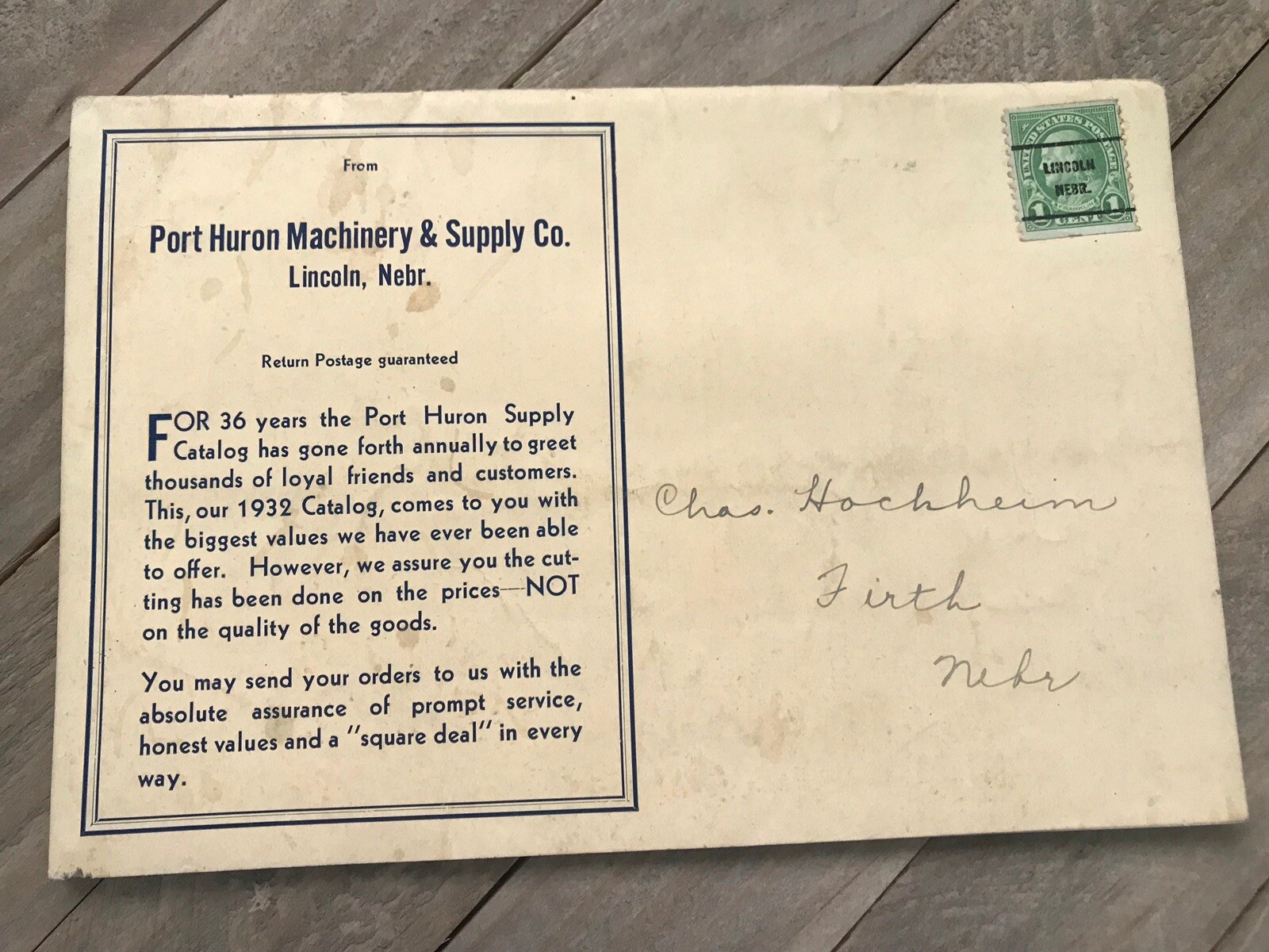 1932 Port Huron Supply Catalog Sawmills Feeders Parts Equipment