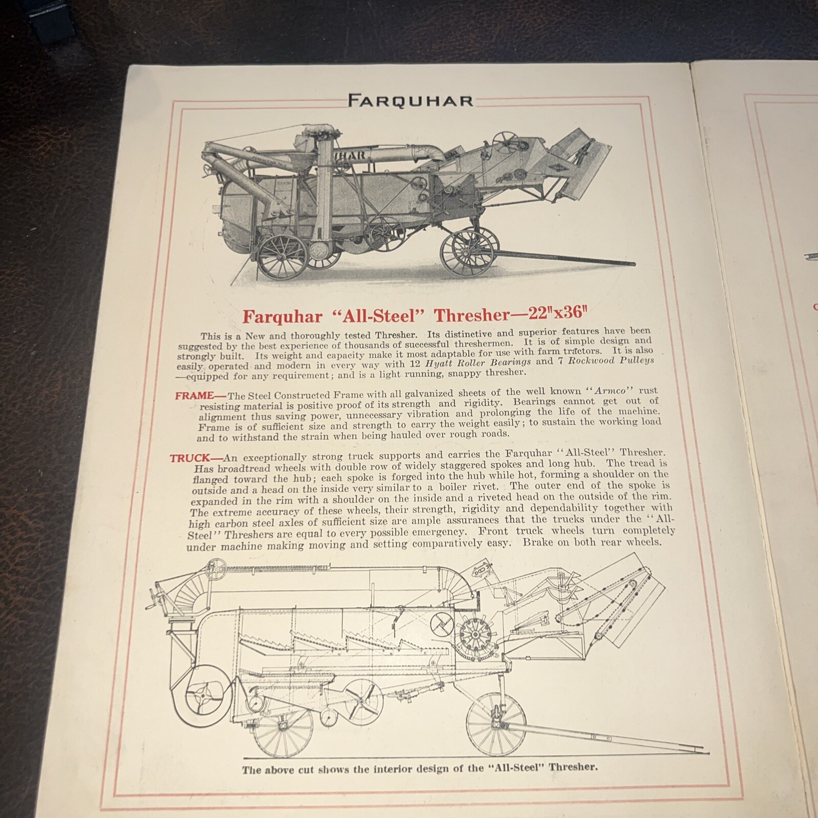 Rare Farquhar Machinery Brochure York, PA Threshers Farm Equipment