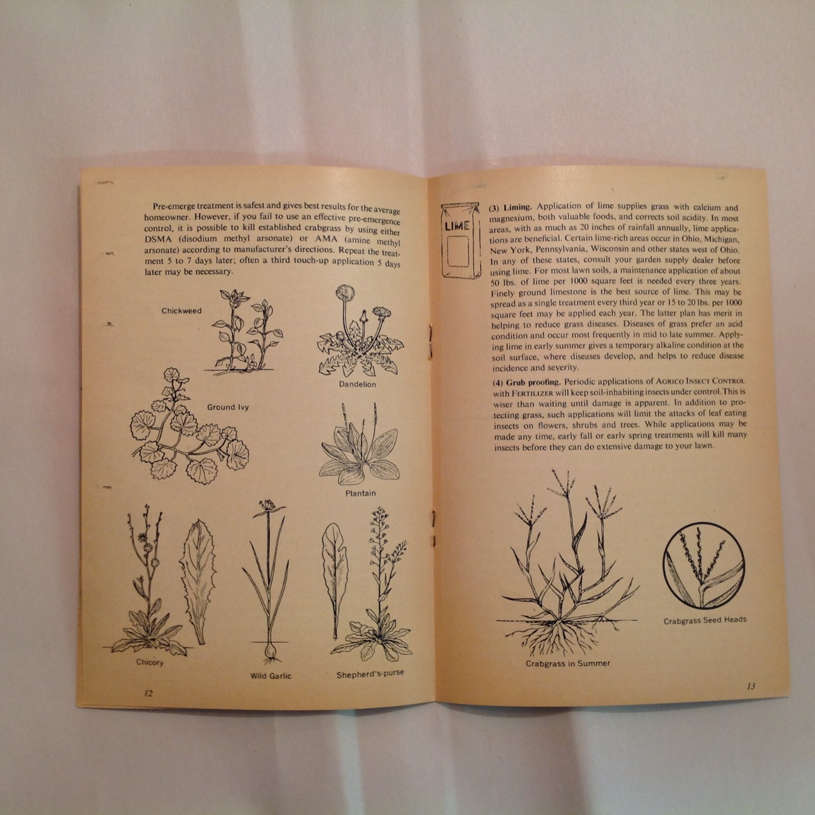 Vtg American Agricultural Chemical Co Agrico Booklet Your Lawn Care Guide Grow